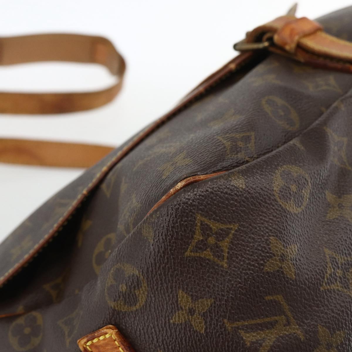 LOUIS VUITTON Monogram Saumur 35 Shoulder Bag M42254 LV Auth ka2882
