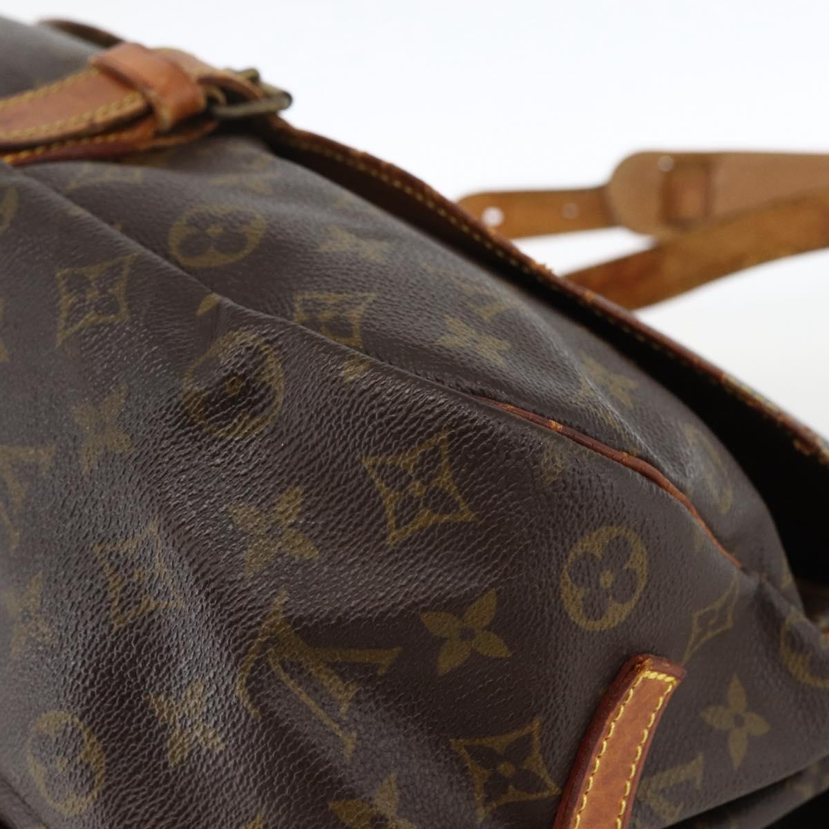 LOUIS VUITTON Monogram Saumur 35 Shoulder Bag M42254 LV Auth ka2882