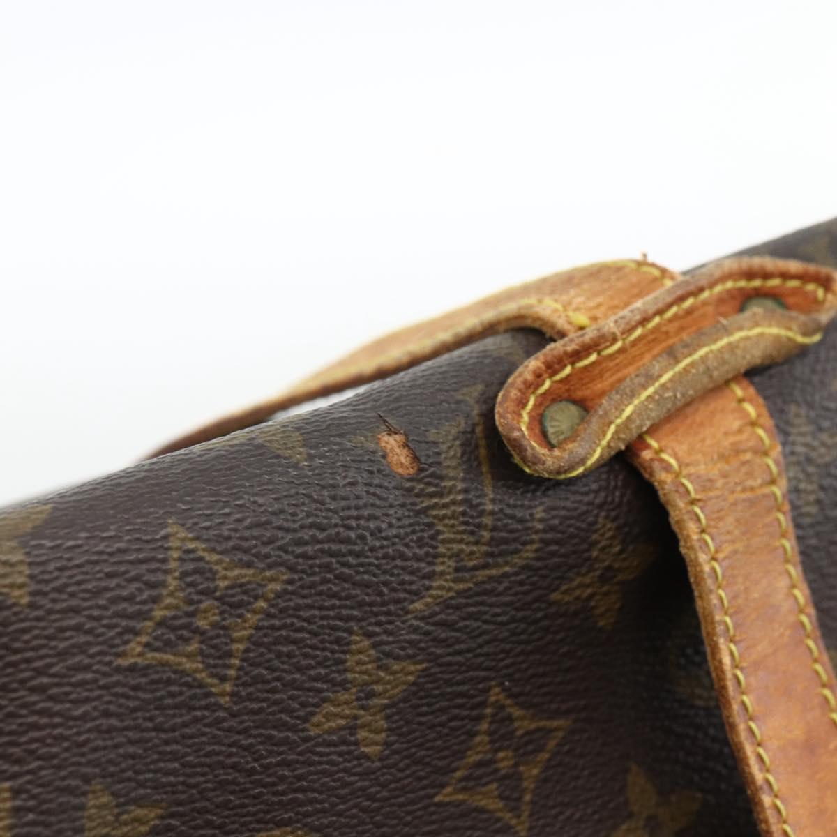 LOUIS VUITTON Monogram Saumur 35 Shoulder Bag M42254 LV Auth ka2882