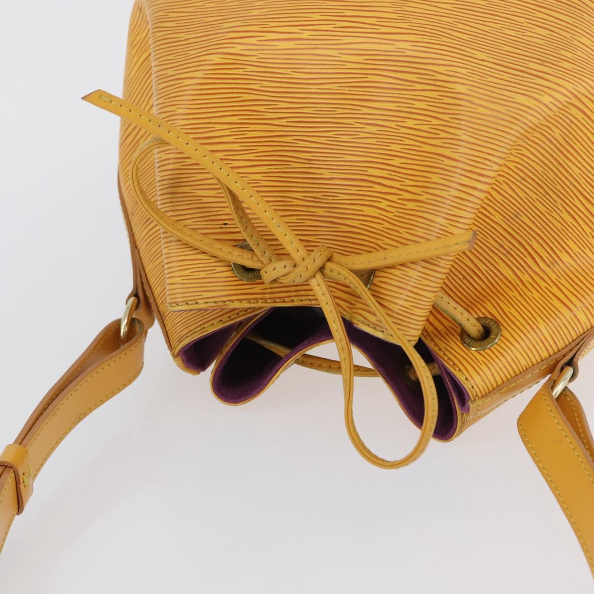 LOUIS VUITTON Epi Petit Noe Shoulder Bag Yellow M44109 LV Auth ka2883