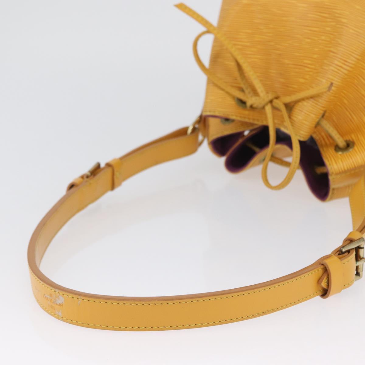 LOUIS VUITTON Epi Petit Noe Shoulder Bag Yellow M44109 LV Auth ka2883