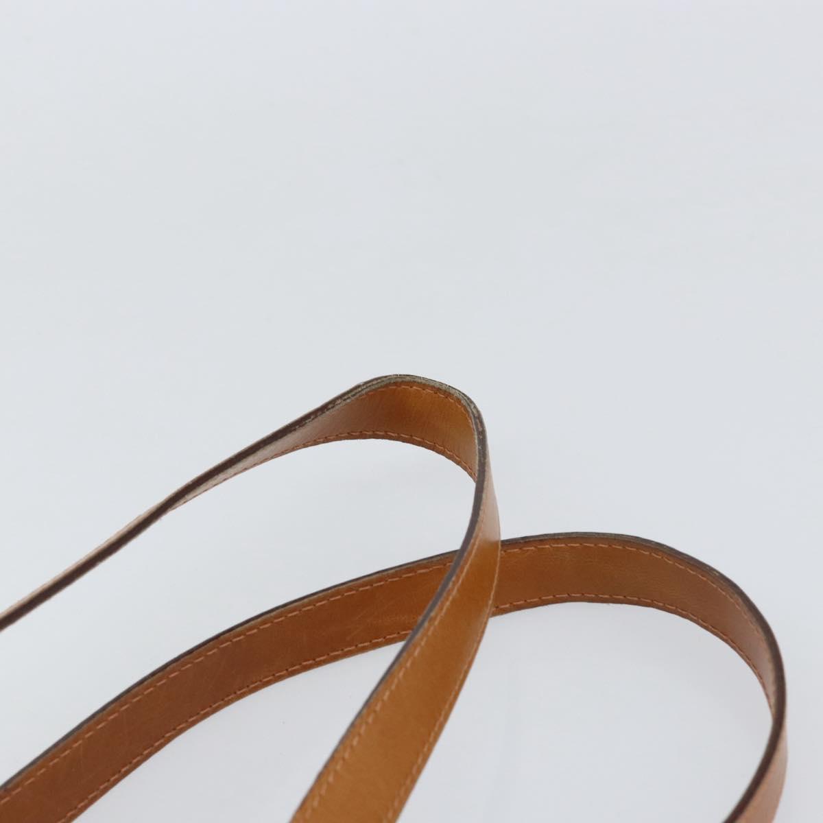 CELINE Tote Bag Leather Black Gold Auth ka290