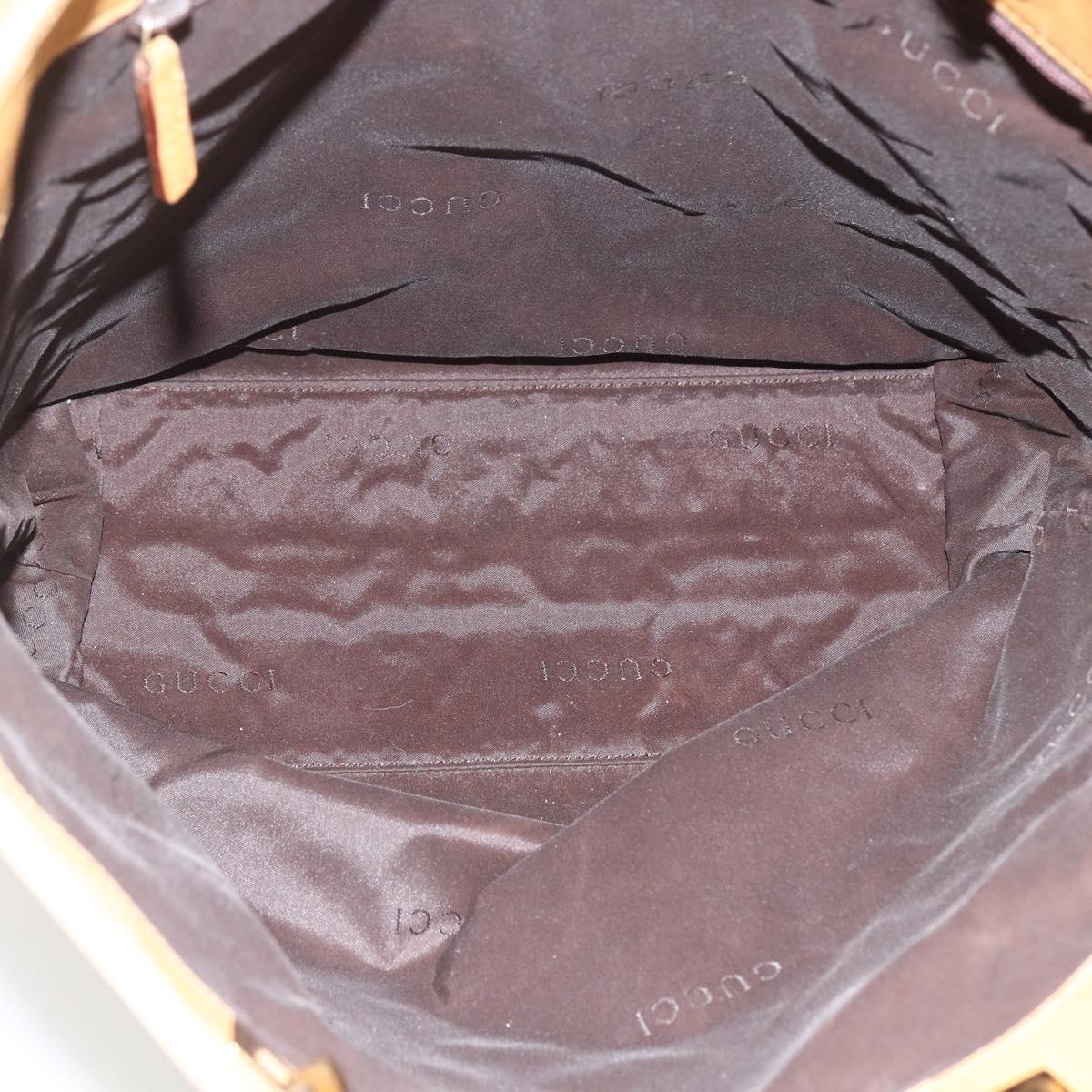 GUCCI GG Canvas Tote Bag Beige Gold 002 1098 2404 Auth ka2901