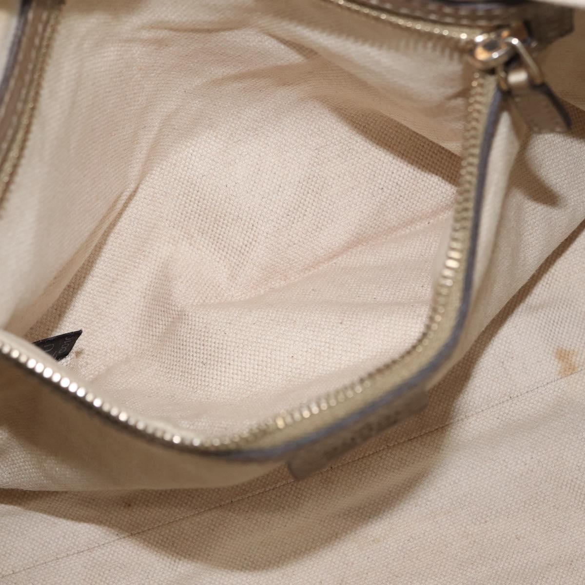 GUCCI Hand Bag Leather 2way Gold Tone 282300 Auth ka2918