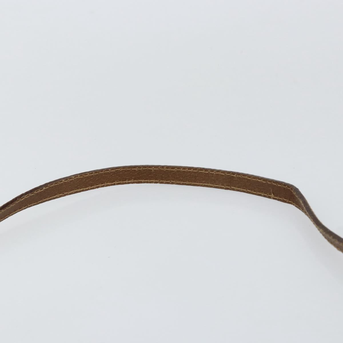 GUCCI GG Plus Supreme Shoulder Bag PVC Beige Gold Auth ka292