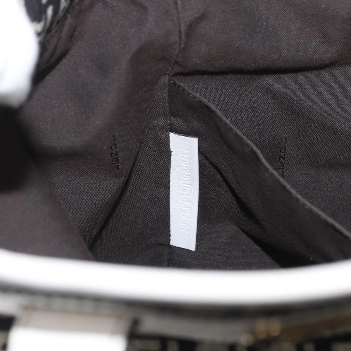 FENDI Zucchino Canvas Tote Bag Black Gray Auth ka2926