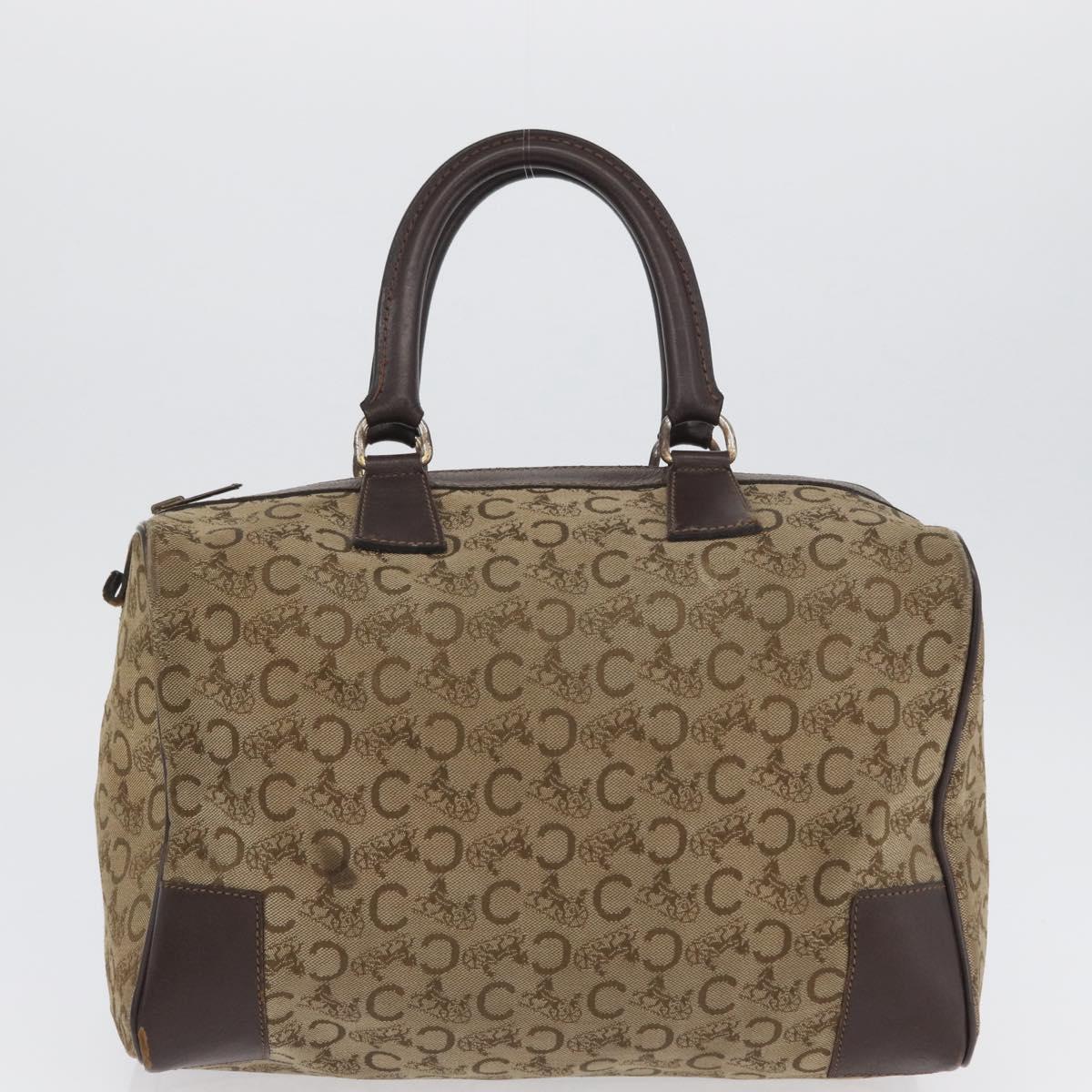 GUCCI Celine GG Supreme C Sulky Hand Bag PVC Canvas 2 Set Beige Auth ka2929