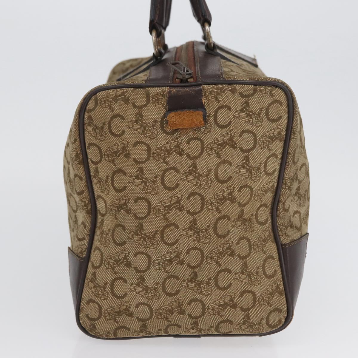 GUCCI Celine GG Supreme C Sulky Hand Bag PVC Canvas 2 Set Beige Auth ka2929