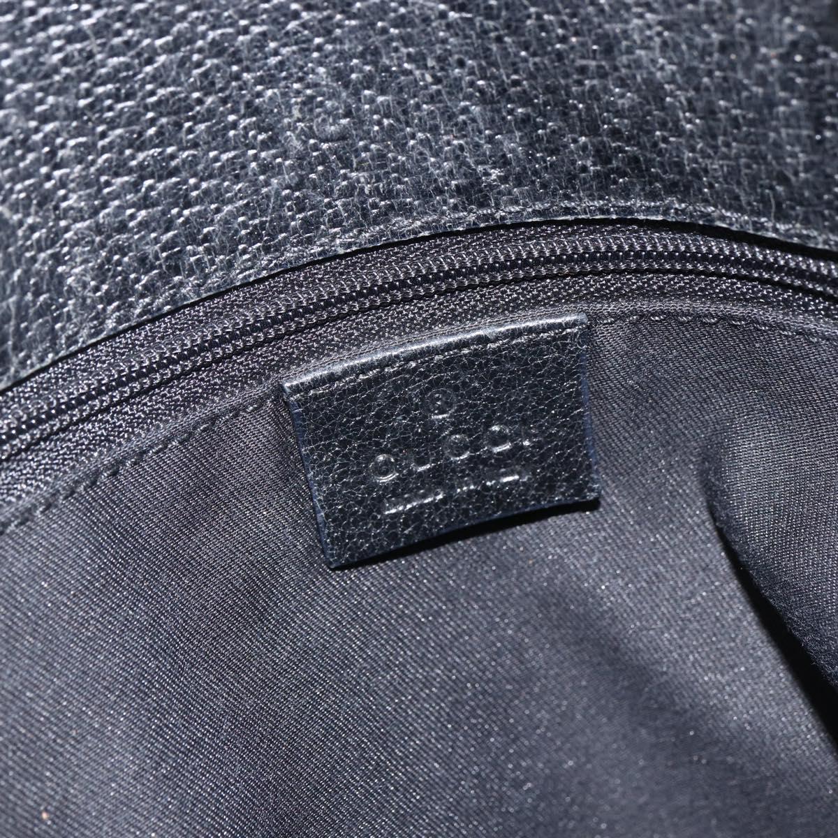 GUCCI GG Canvas Tote Bag Black Silver 120840 Auth ka2935
