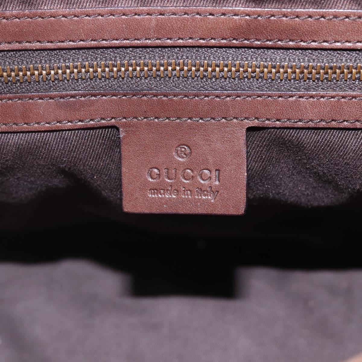 GUCCI GG Canvas Shoulder Bag Beige Gold 109143 Auth ka295