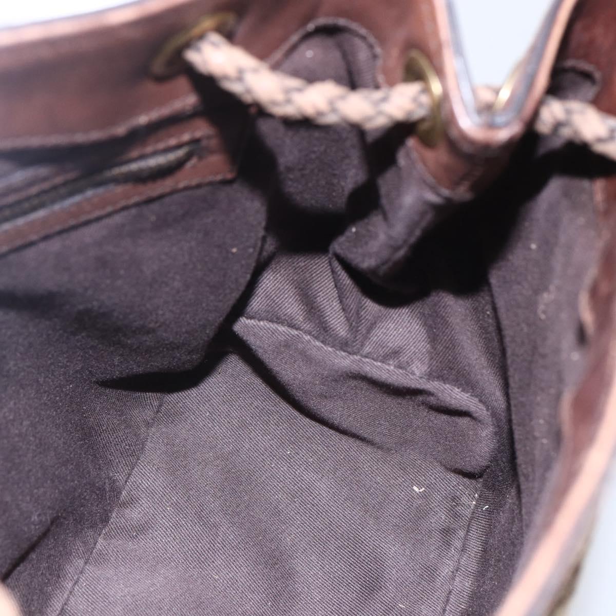 GUCCI GG Canvas Shoulder Bag Beige Gold 109143 Auth ka295