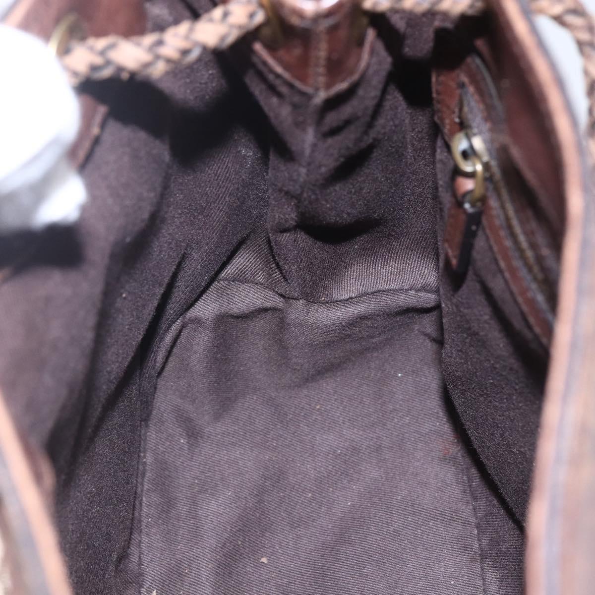 GUCCI GG Canvas Shoulder Bag Beige Gold 109143 Auth ka295