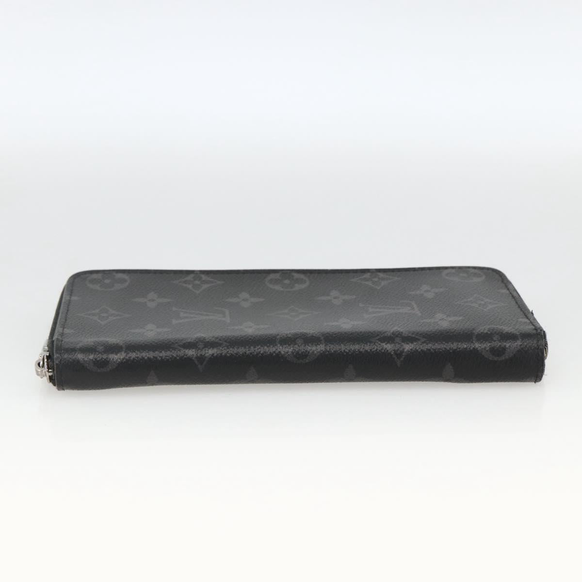 LOUIS VUITTON Monogram Eclipse Zippy Wallet Vertical Wallet M62295 Auth ka2951