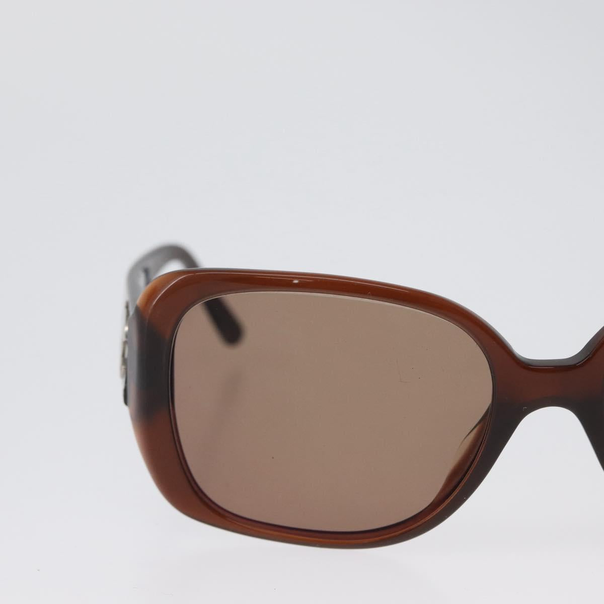 CHANEL Sunglasses plastic Brown CC Auth ka2964