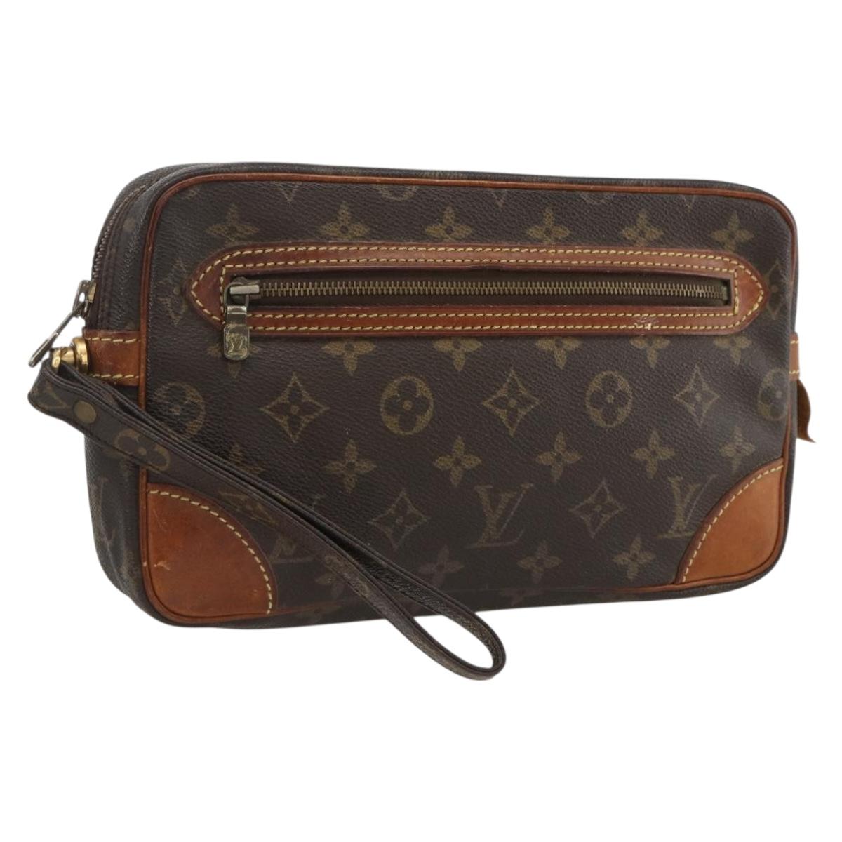 LOUIS VUITTON Monogram Marly Dragonne GM Clutch Bag M51825 LV Auth ka2970