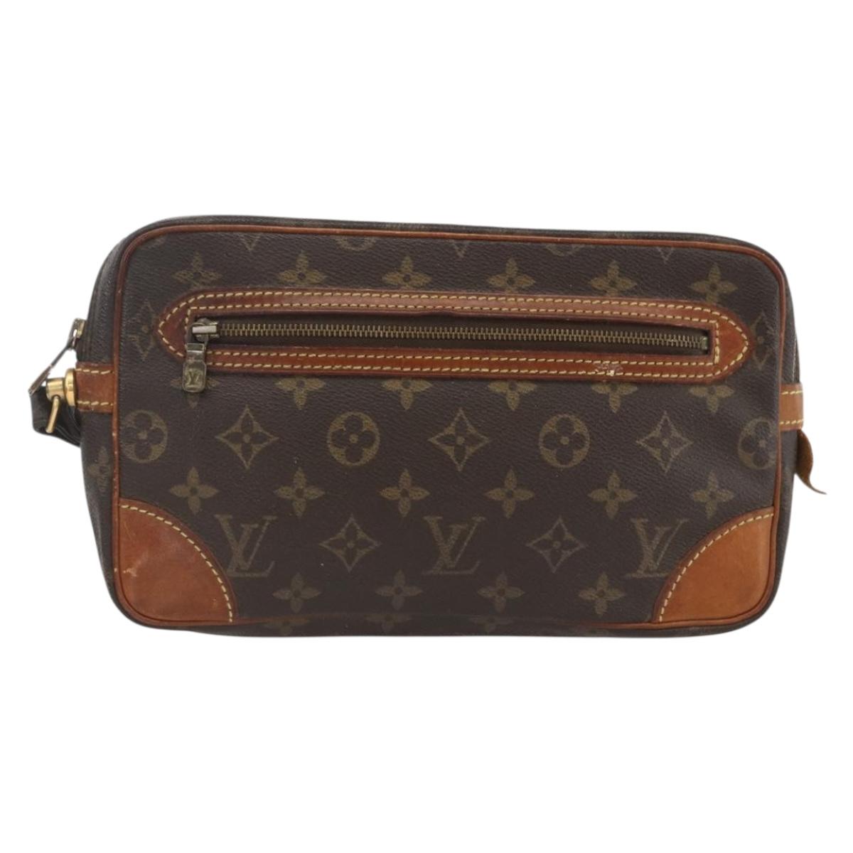 LOUIS VUITTON Monogram Marly Dragonne GM Clutch Bag M51825 LV Auth ka2970