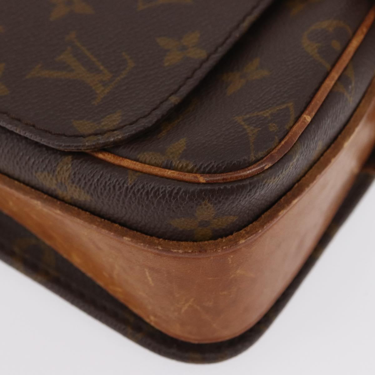 LOUIS VUITTON Monogram Cartouchiere MM Bag Vintage M51253 LV Auth ka2974