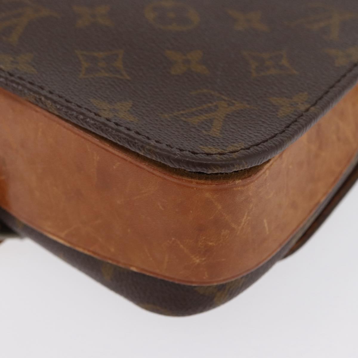 LOUIS VUITTON Monogram Cartouchiere MM Bag Vintage M51253 LV Auth ka2974