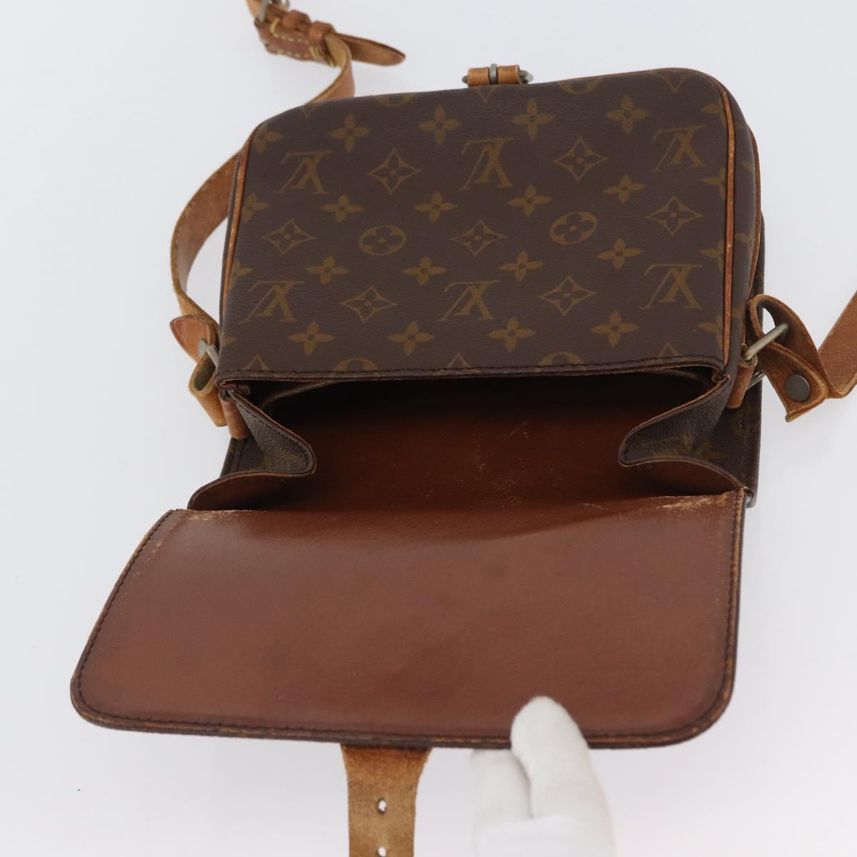 LOUIS VUITTON Monogram Cartouchiere MM Bag Vintage M51253 LV Auth ka2974