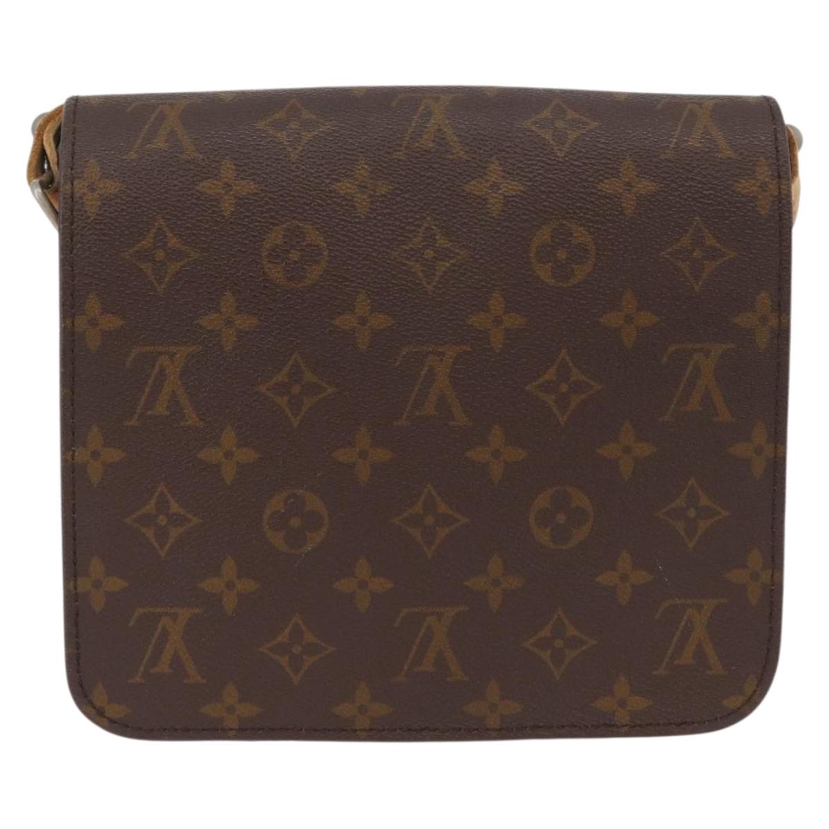 LOUIS VUITTON Monogram Cartouchiere MM Bag Vintage M51253 LV Auth ka2974