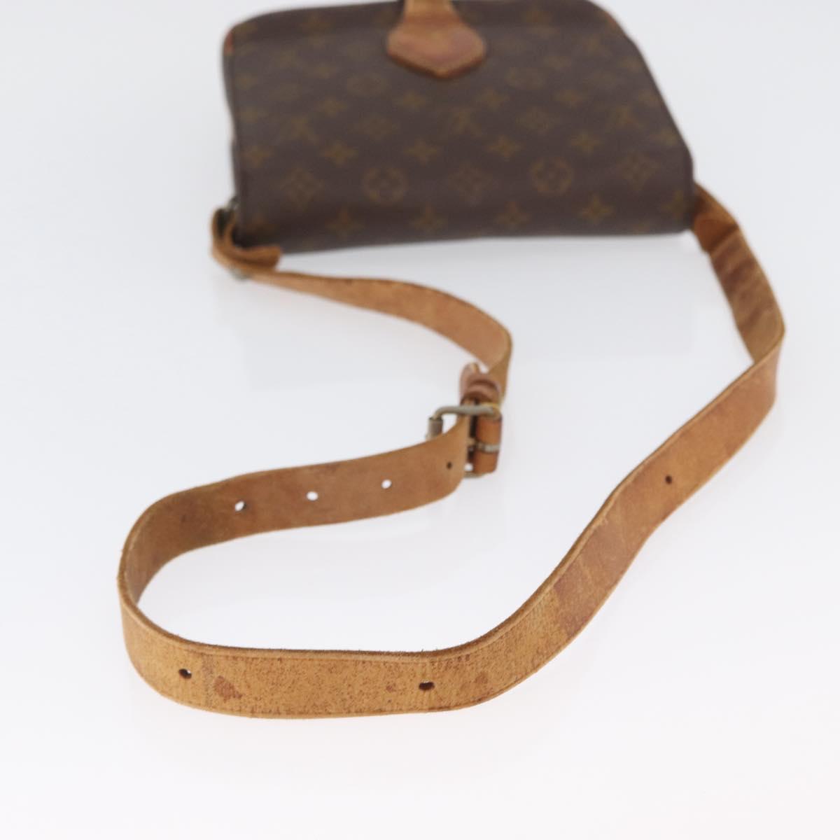 LOUIS VUITTON Monogram Cartouchiere MM Bag Vintage M51253 LV Auth ka2974