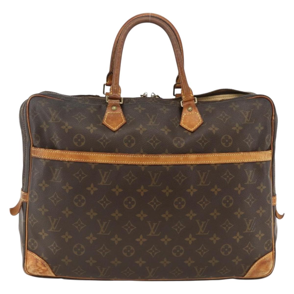LOUIS VUITTON Porte Documents Voyage 2 Compartments Briefcase M53362 Auth ka2986