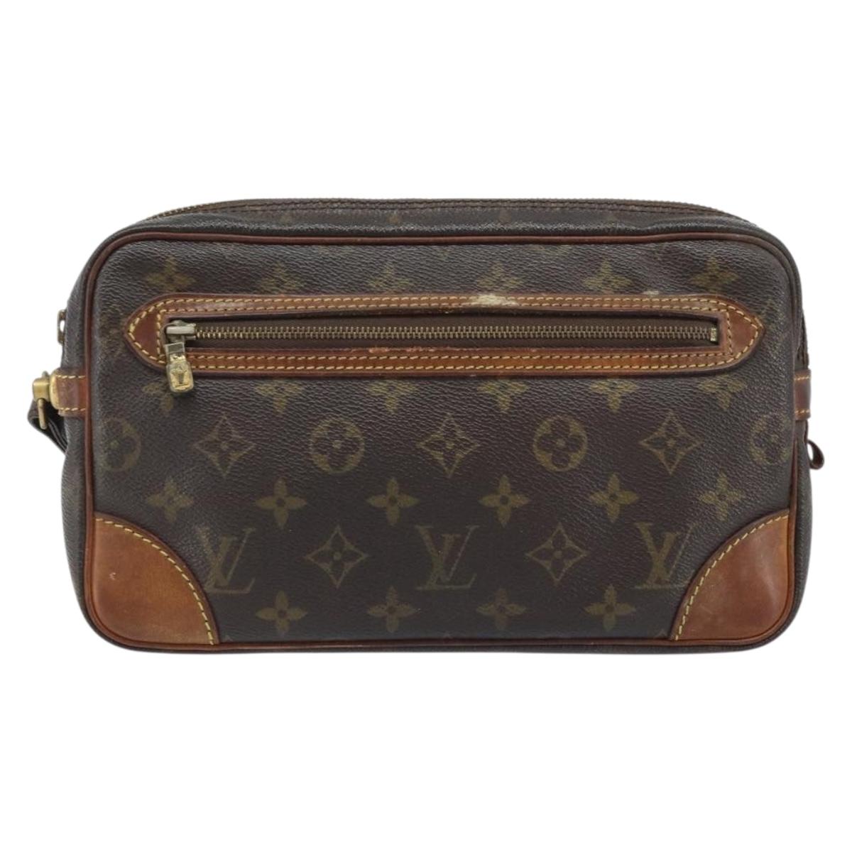 LOUIS VUITTON Monogram Marly Dragonne GM Clutch Bag M51825 LV Auth ka2987