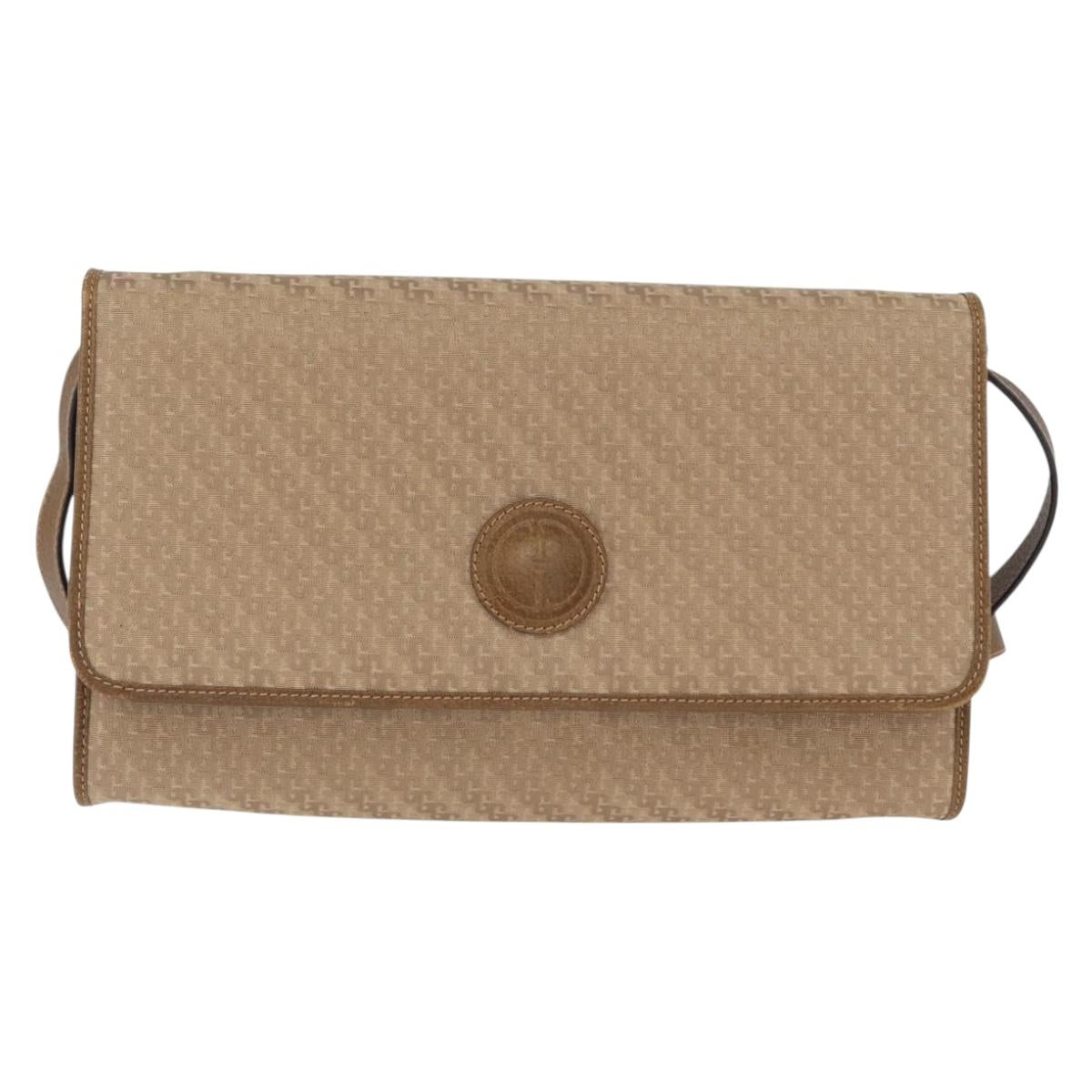 GUCCI Shoulder Bag Canvas Beige Gold 004 115 0289 Auth ka3003