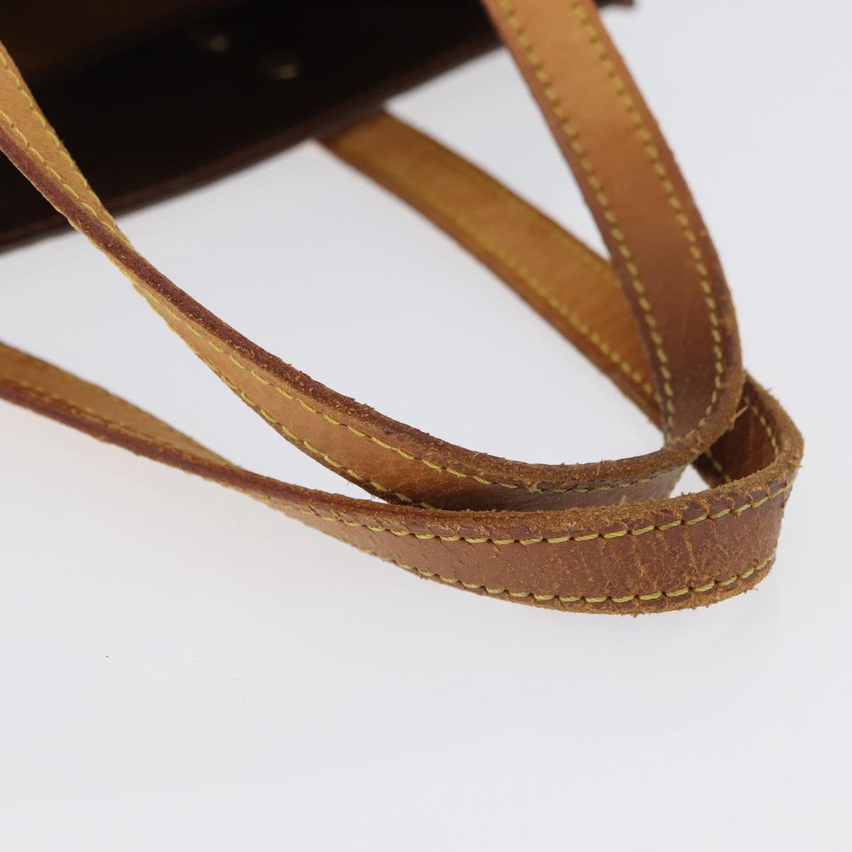 LOUIS VUITTON Monogram Vernis Reade MM Hand Bag Bronze M91143 LV Auth ka3006