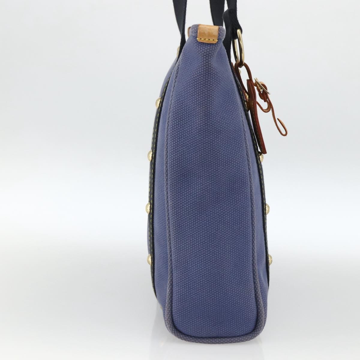 LOUIS VUITTON Antigua Cabas MM Tote Bag Blue M40087 LV Auth ka3019