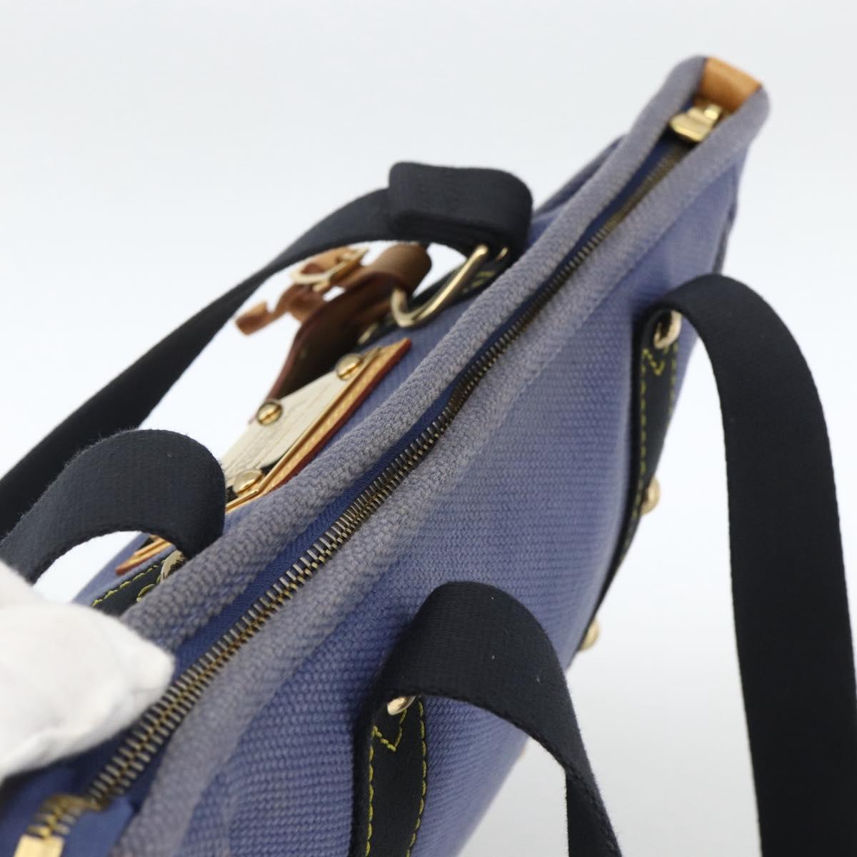 LOUIS VUITTON Antigua Cabas MM Tote Bag Blue M40087 LV Auth ka3019