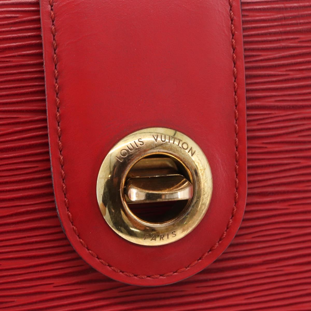 LOUIS VUITTON Epi Cluny Shoulder Bag Red M52257 LV Auth ka3024