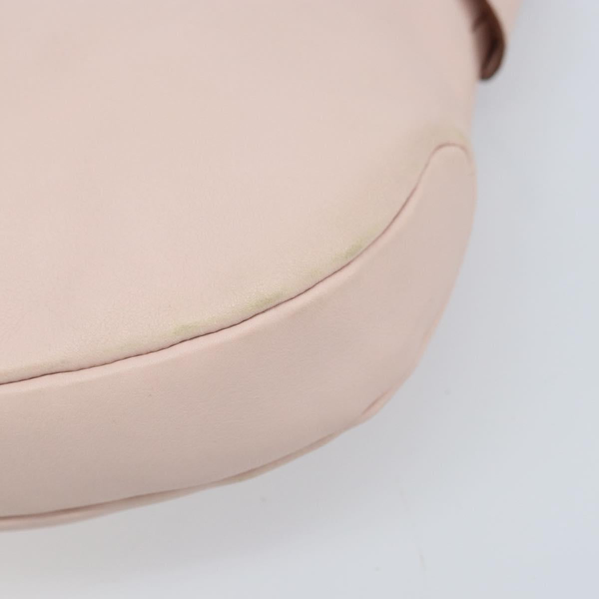Salvatore Ferragamo Shoulder Bag Leather Pink Gold Auth ka3027