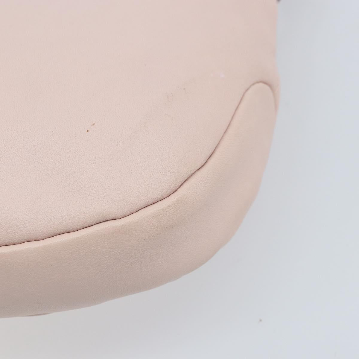 Salvatore Ferragamo Shoulder Bag Leather Pink Gold Auth ka3027