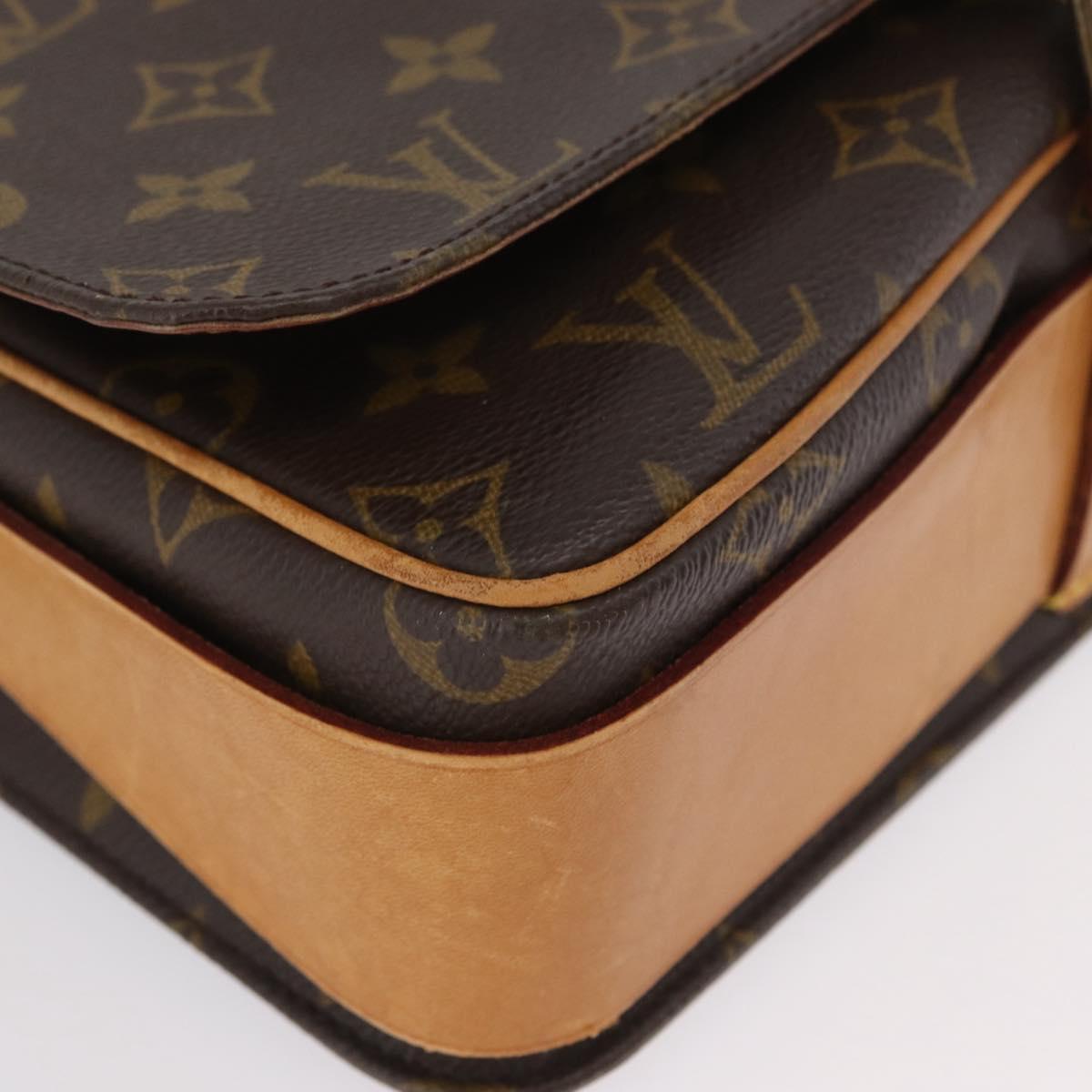 LOUIS VUITTON Monogram Cartouchiere GM Shoulder Bag M51252 LV Auth ka3031A