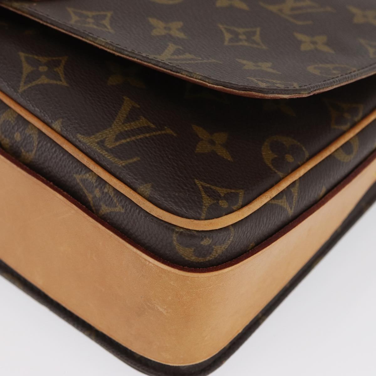 LOUIS VUITTON Monogram Cartouchiere GM Shoulder Bag M51252 LV Auth ka3031A