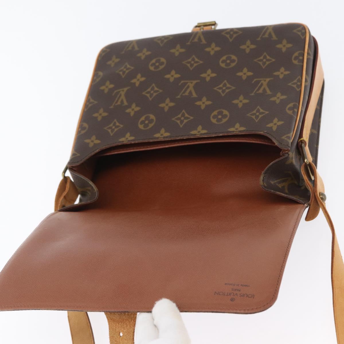 LOUIS VUITTON Monogram Cartouchiere GM Shoulder Bag M51252 LV Auth ka3031A