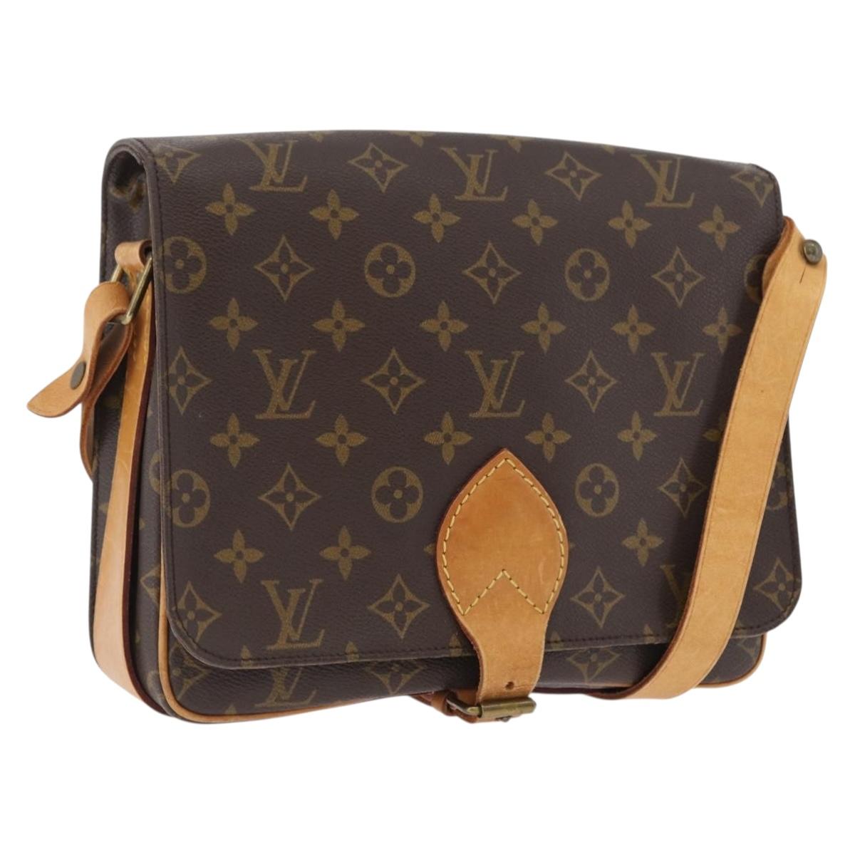 LOUIS VUITTON Monogram Cartouchiere GM Shoulder Bag M51252 LV Auth ka3031A