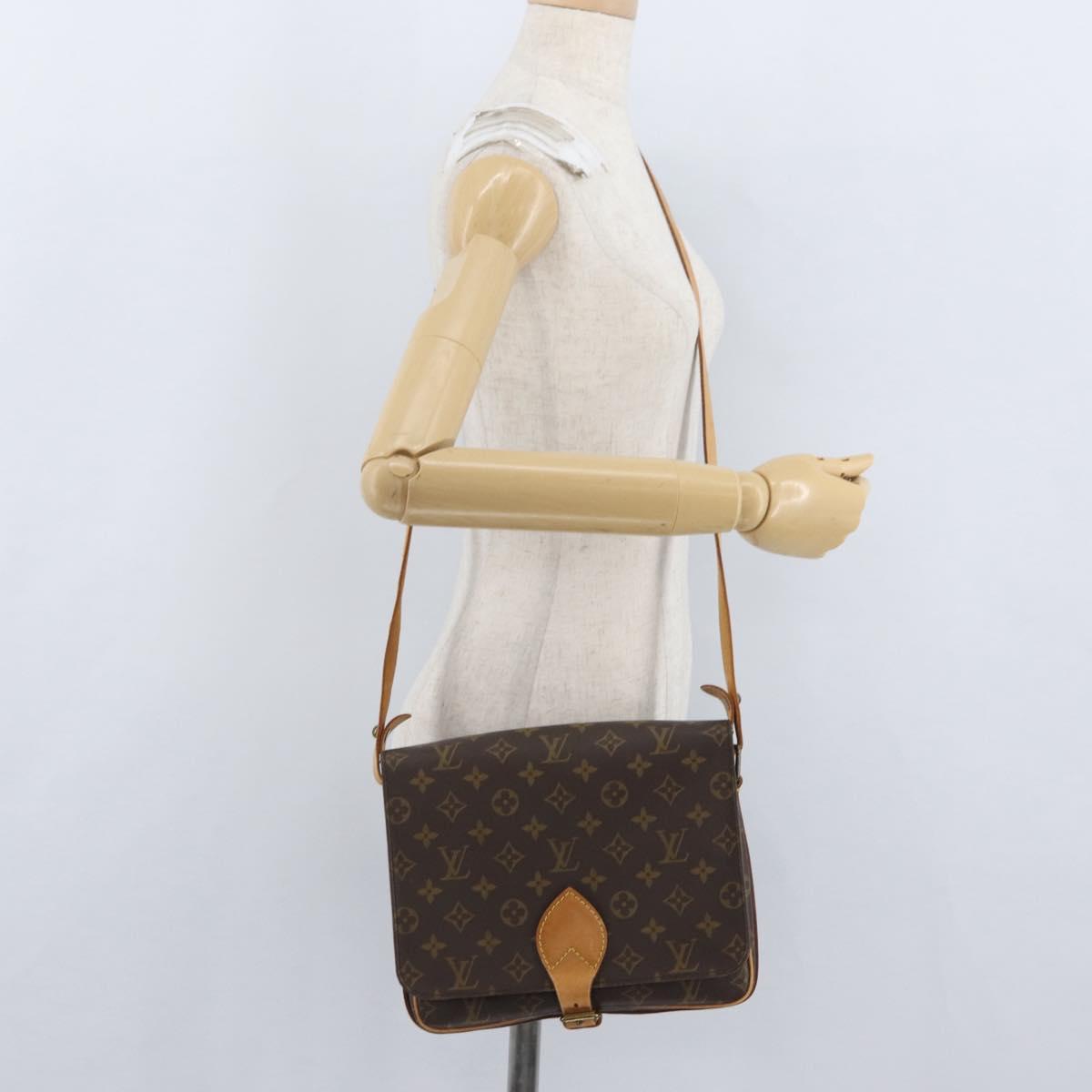 LOUIS VUITTON Monogram Cartouchiere GM Shoulder Bag M51252 LV Auth ka3031A