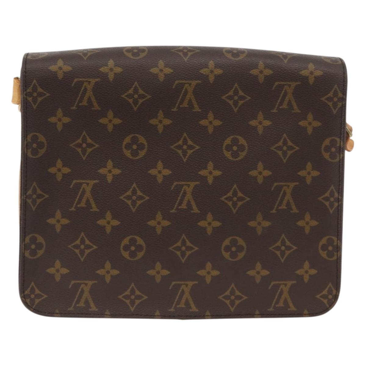 LOUIS VUITTON Monogram Cartouchiere GM Shoulder Bag M51252 LV Auth ka3031A
