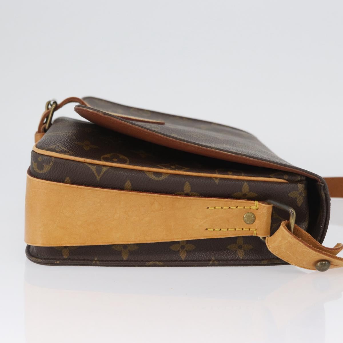 LOUIS VUITTON Monogram Cartouchiere GM Shoulder Bag M51252 LV Auth ka3031A
