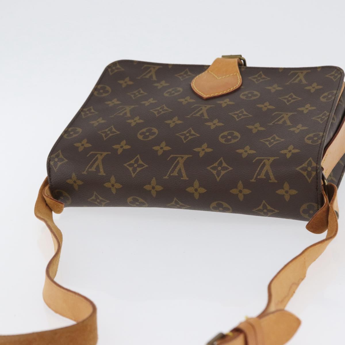 LOUIS VUITTON Monogram Cartouchiere GM Shoulder Bag M51252 LV Auth ka3031A