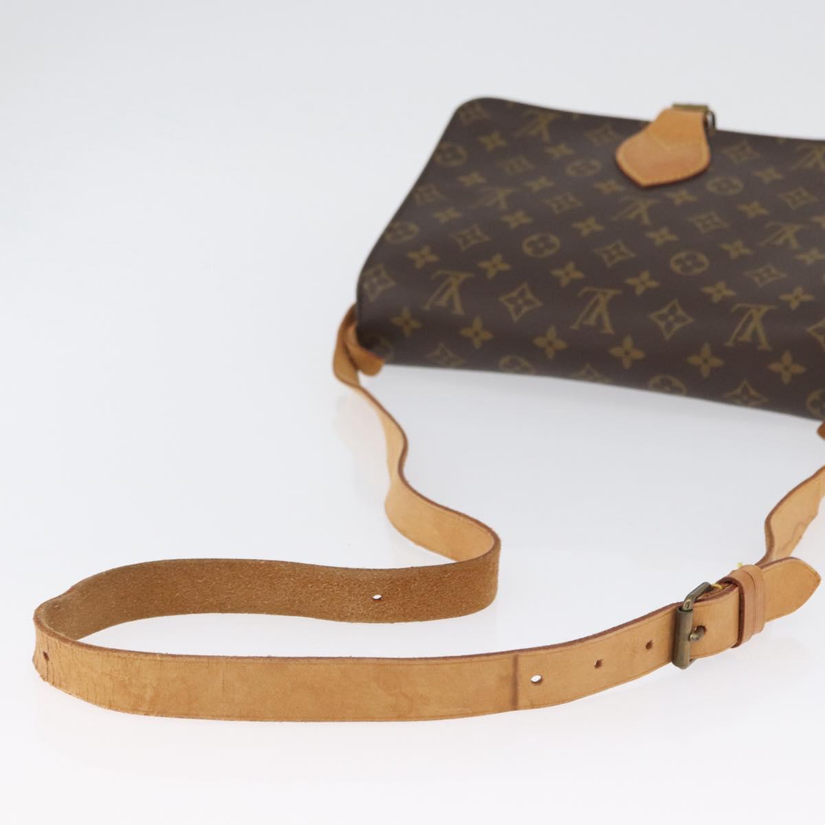 LOUIS VUITTON Monogram Cartouchiere GM Shoulder Bag M51252 LV Auth ka3031A