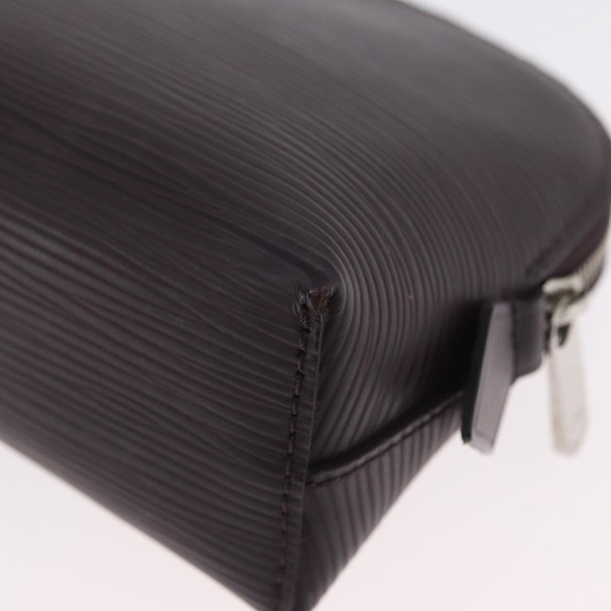 LOUIS VUITTON Epi Pochette Cosmetic PM Cosmetic Pouch Navy M40638 Auth ka3036V