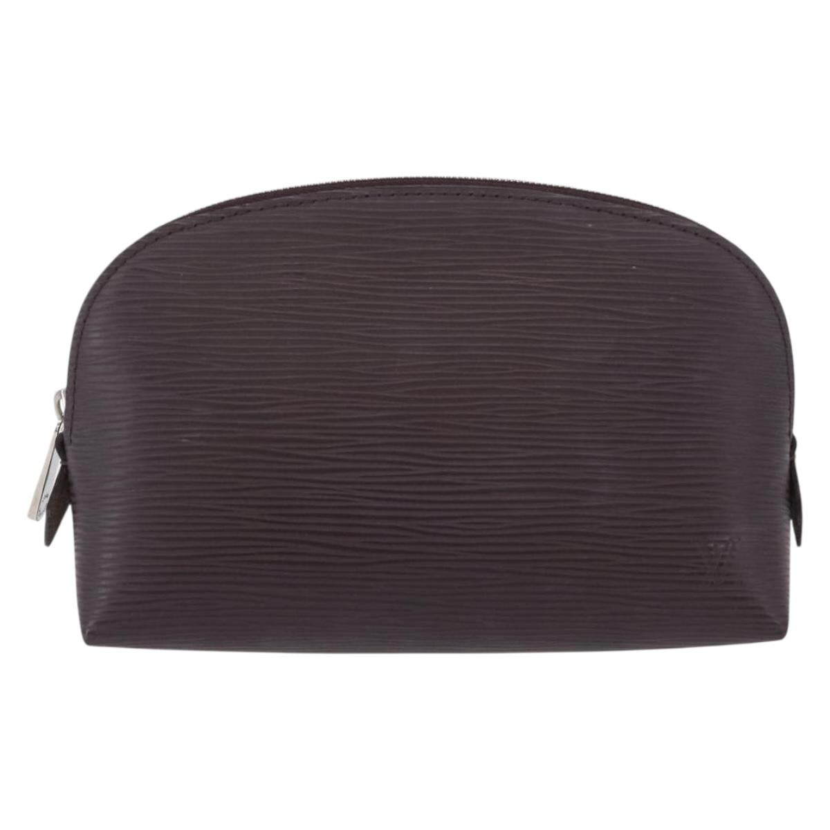 LOUIS VUITTON Epi Pochette Cosmetic PM Cosmetic Pouch Navy M40638 Auth ka3036V