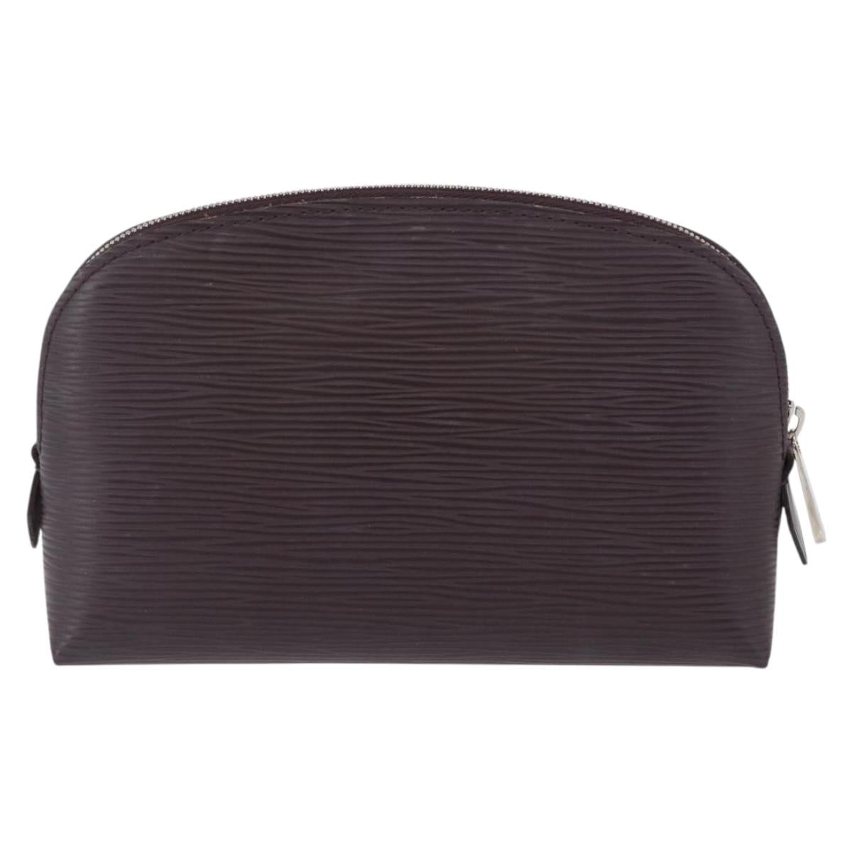 LOUIS VUITTON Epi Pochette Cosmetic PM Cosmetic Pouch Navy M40638 Auth ka3036V