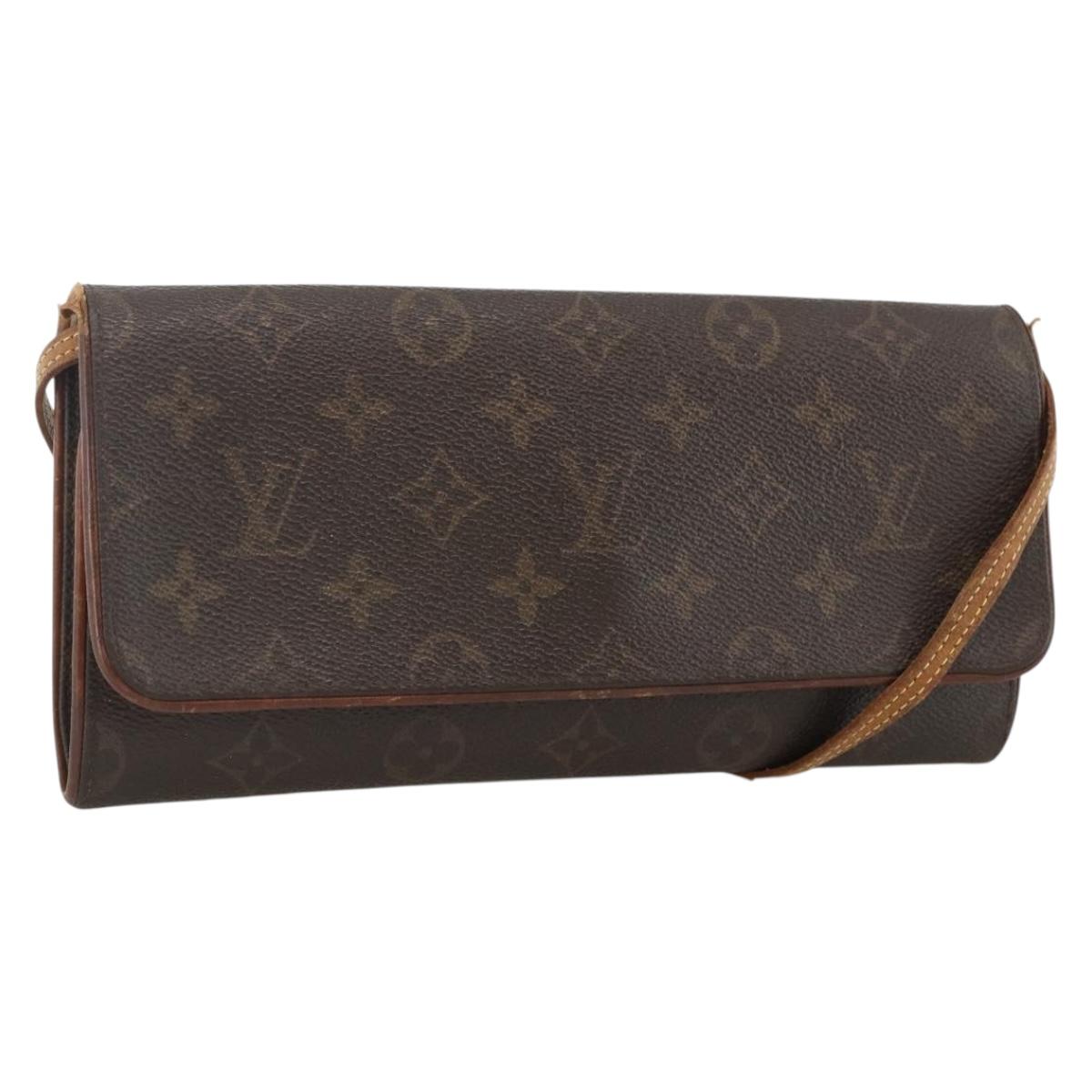 LOUIS VUITTON Monogram Pochette Twin GM Shoulder Bag M51852 LV Auth ka3039
