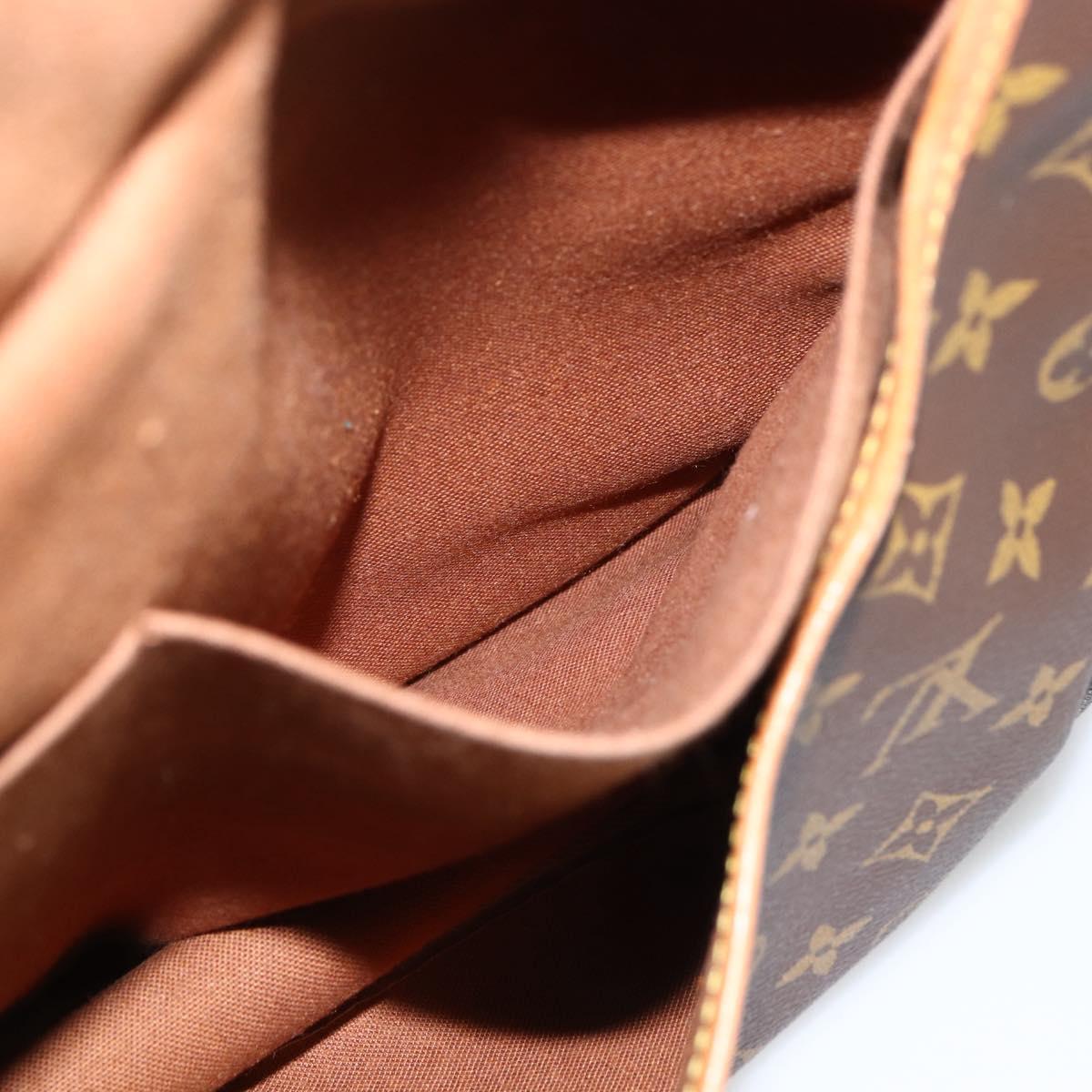 LOUIS VUITTON Monogram Saumur 35 Shoulder Bag M42254 LV Auth ka3044