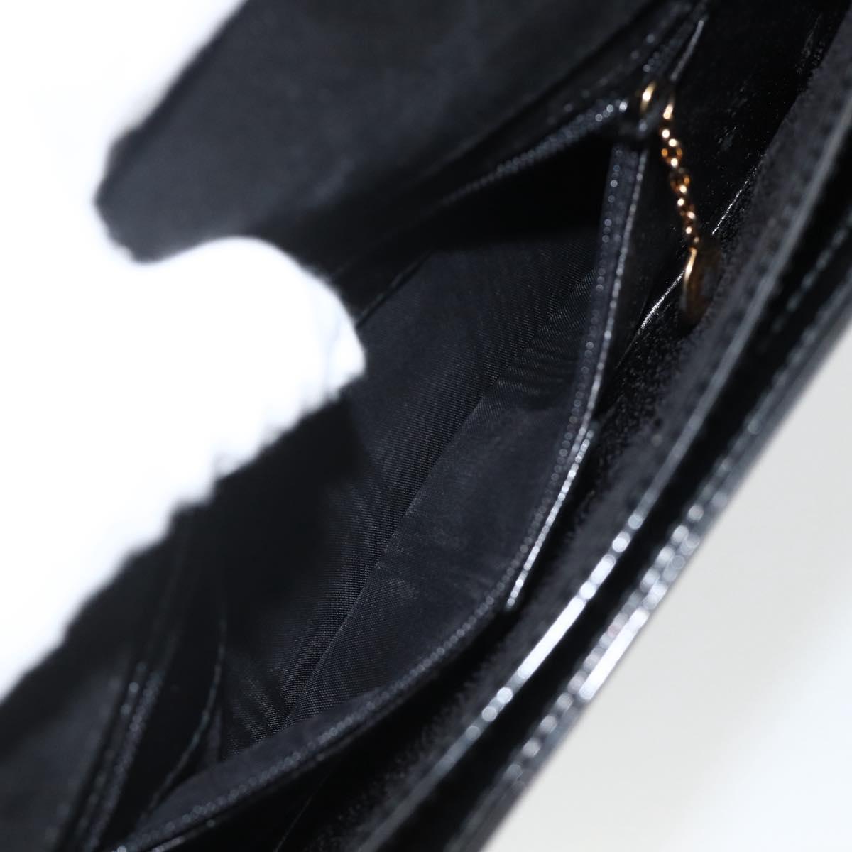 GUCCI Shoulder Bag Patent leather Black Gold 001 2058 1764 0 Auth ka3052