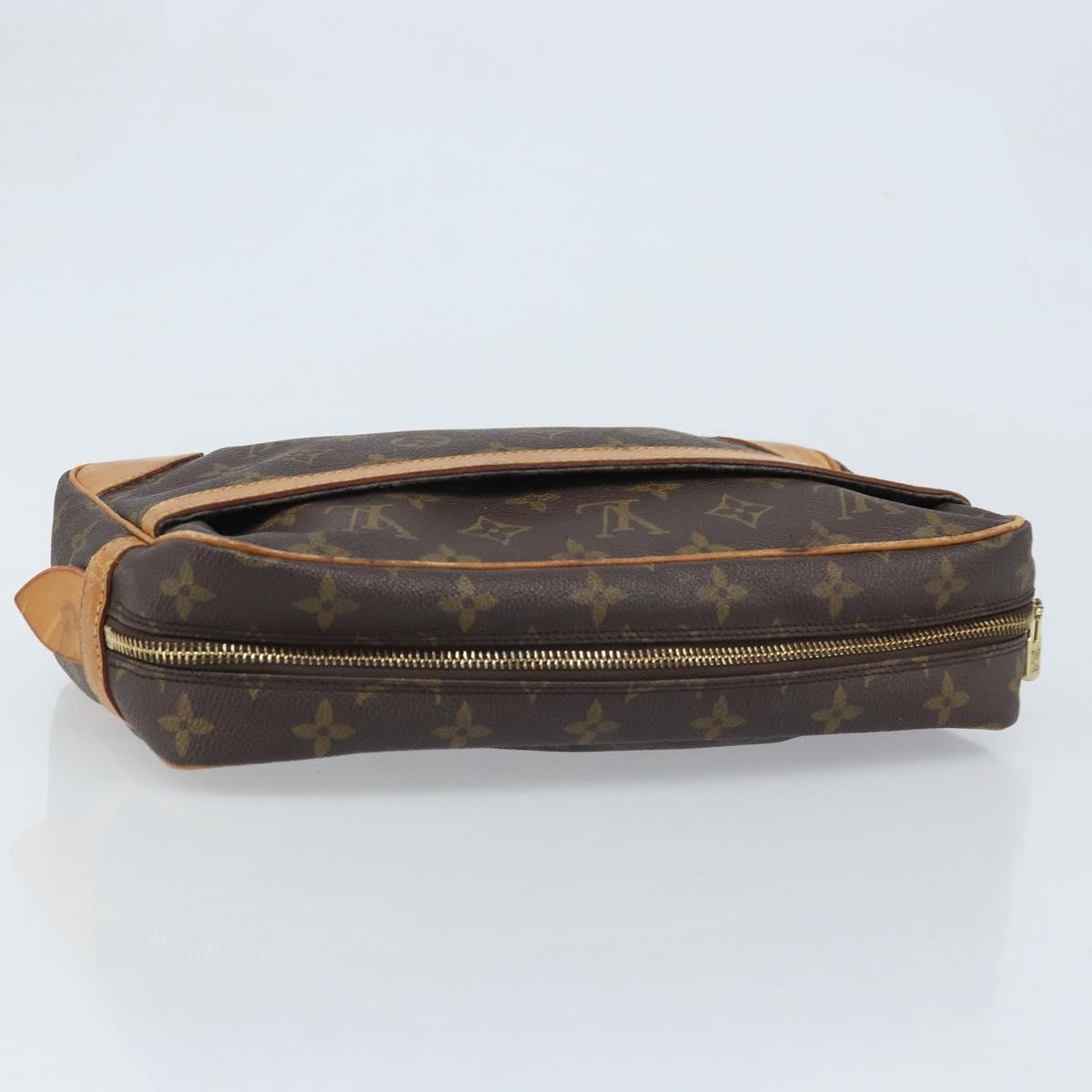 LOUIS VUITTON Monogram Compiegne 28 Clutch Bag M51845 LV Auth ka3057